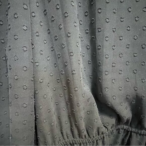 Le Chateau Black Skater Dress Size Medium Feminine Sheer Balletcore Romantic - Picture 2 of 9